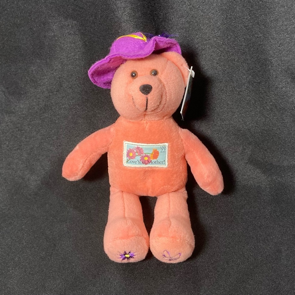 ⭐️ Vintage 2005 Love You, Mother! United States Postal Service Stamp Teddy Bear